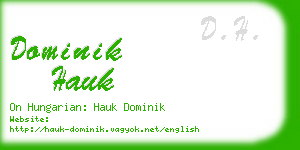 dominik hauk business card